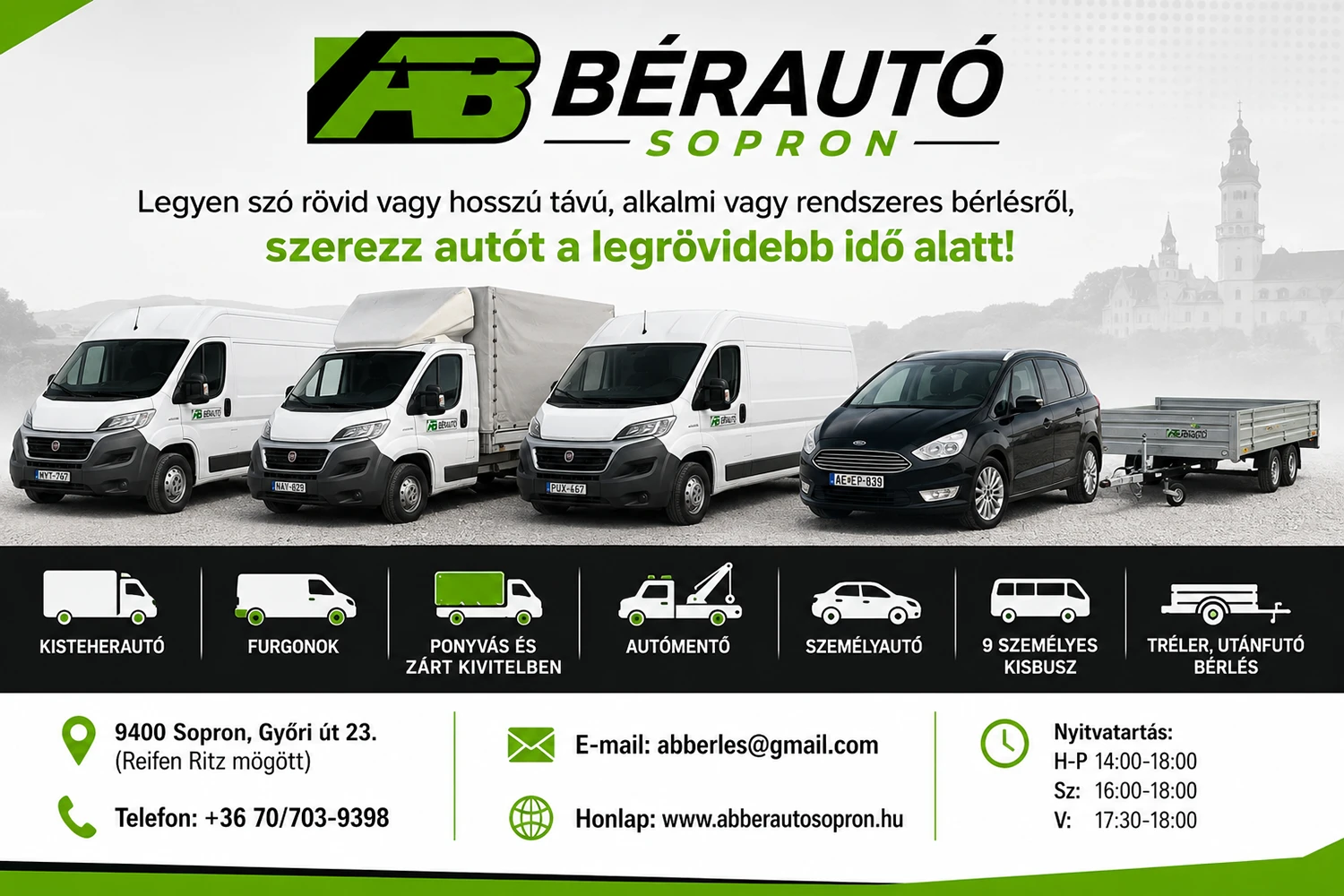 AB Bérautó – Autóbérlés Sopronban